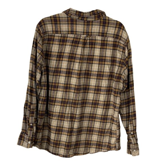 Eddie Bauer Flannel Button Front Shirt Men's Plaid XL Extra Large Cotton - Picture 2 of 6